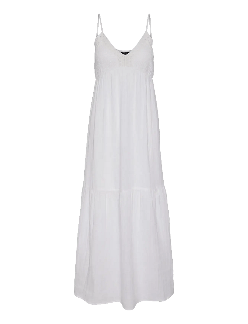 Pieces - PCASTINA STRAP MAXI DRESS JRS SWW BC - summer dresses - cloud dancer - 1
