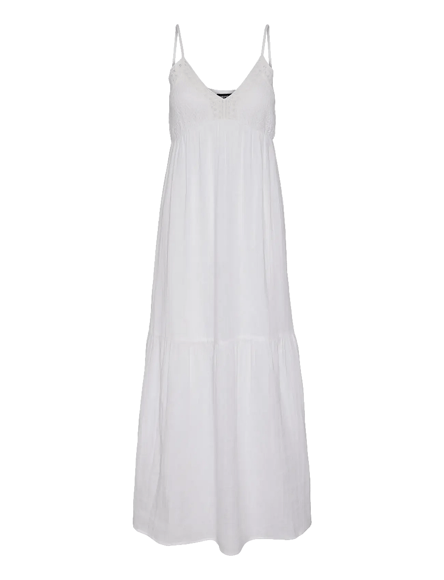 Pieces - PCASTINA STRAP MAXI DRESS JRS SWW BC - sommerkjoler - cloud dancer - 1