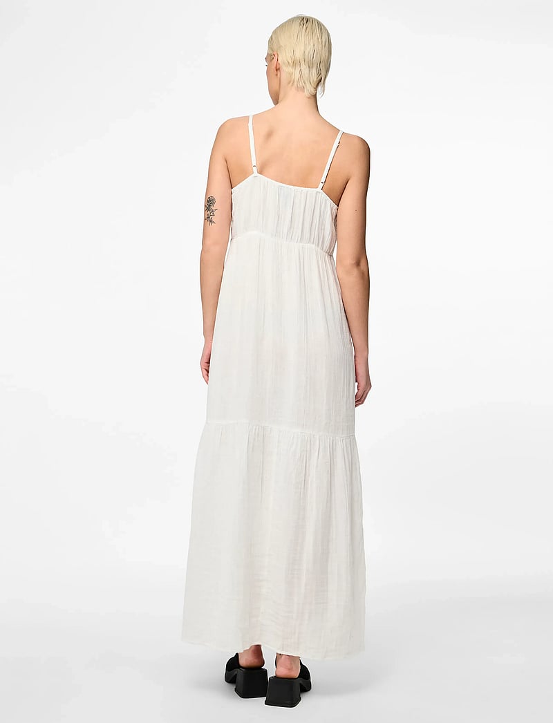Pieces - PCASTINA STRAP MAXI DRESS JRS SWW BC - summer dresses - cloud dancer - 3