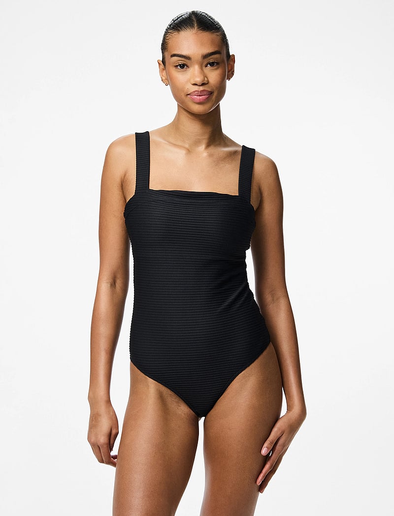 Pieces - PCADINA SWIMSUIT BC - baddräkter - black - 0