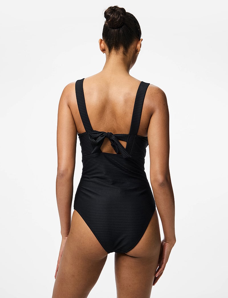 Pieces - PCADINA SWIMSUIT BC - baddräkter - black - 3