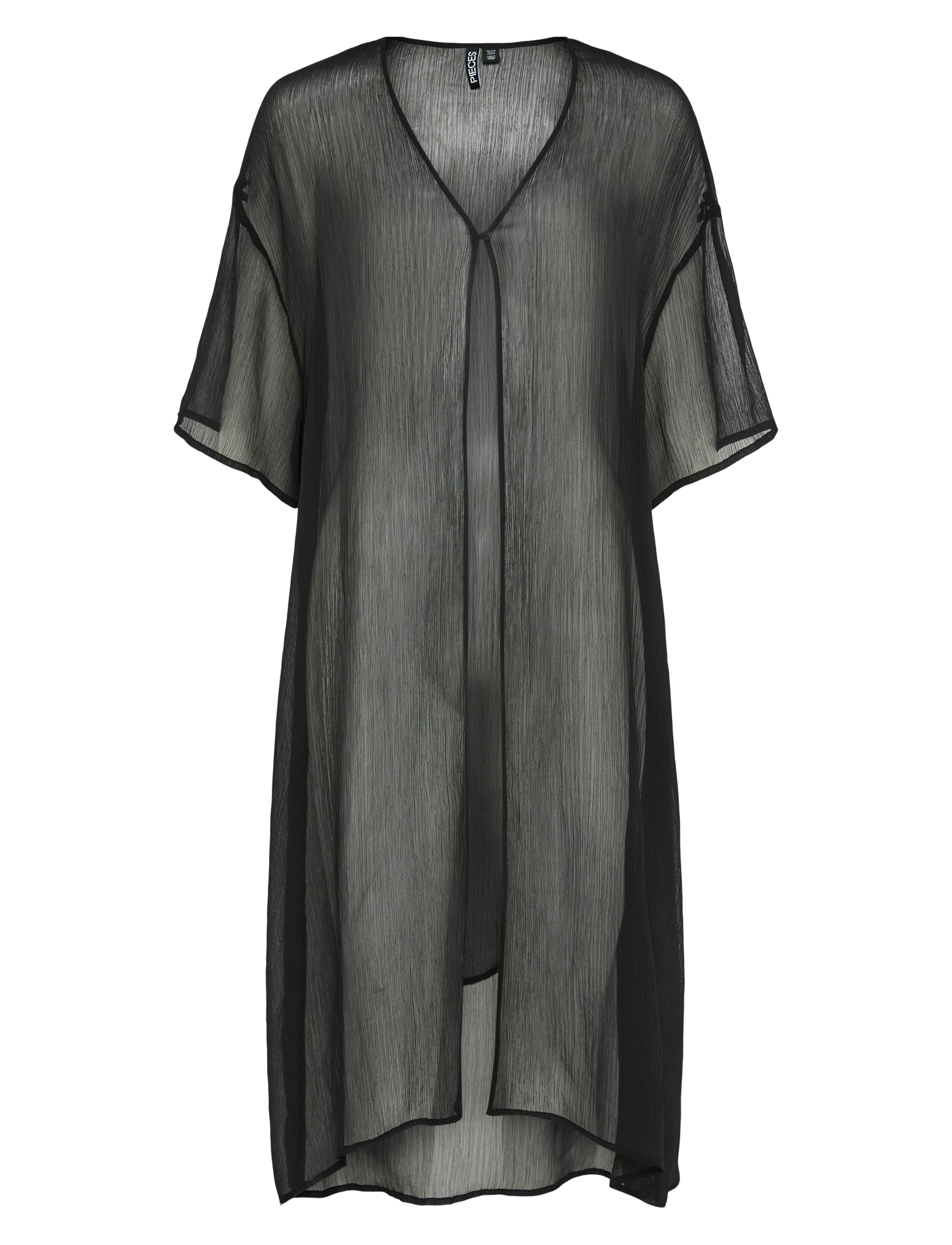 Pieces - PCATRUD KAFTAN WVN BOX BC - strandkläder - black - 1