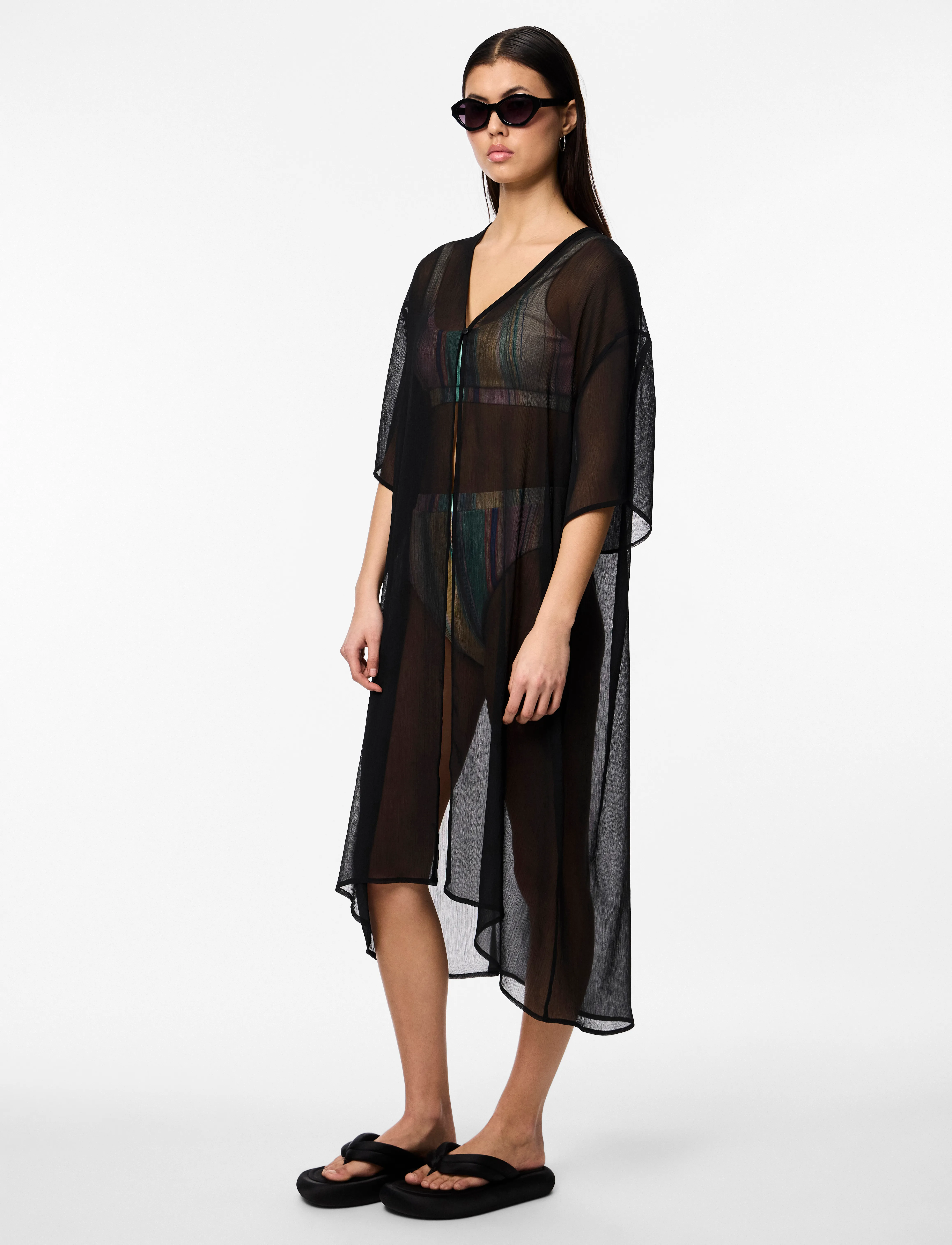 Pieces PCATRUD KAFTAN WVN BOX BC - Pieces - BLACK / black