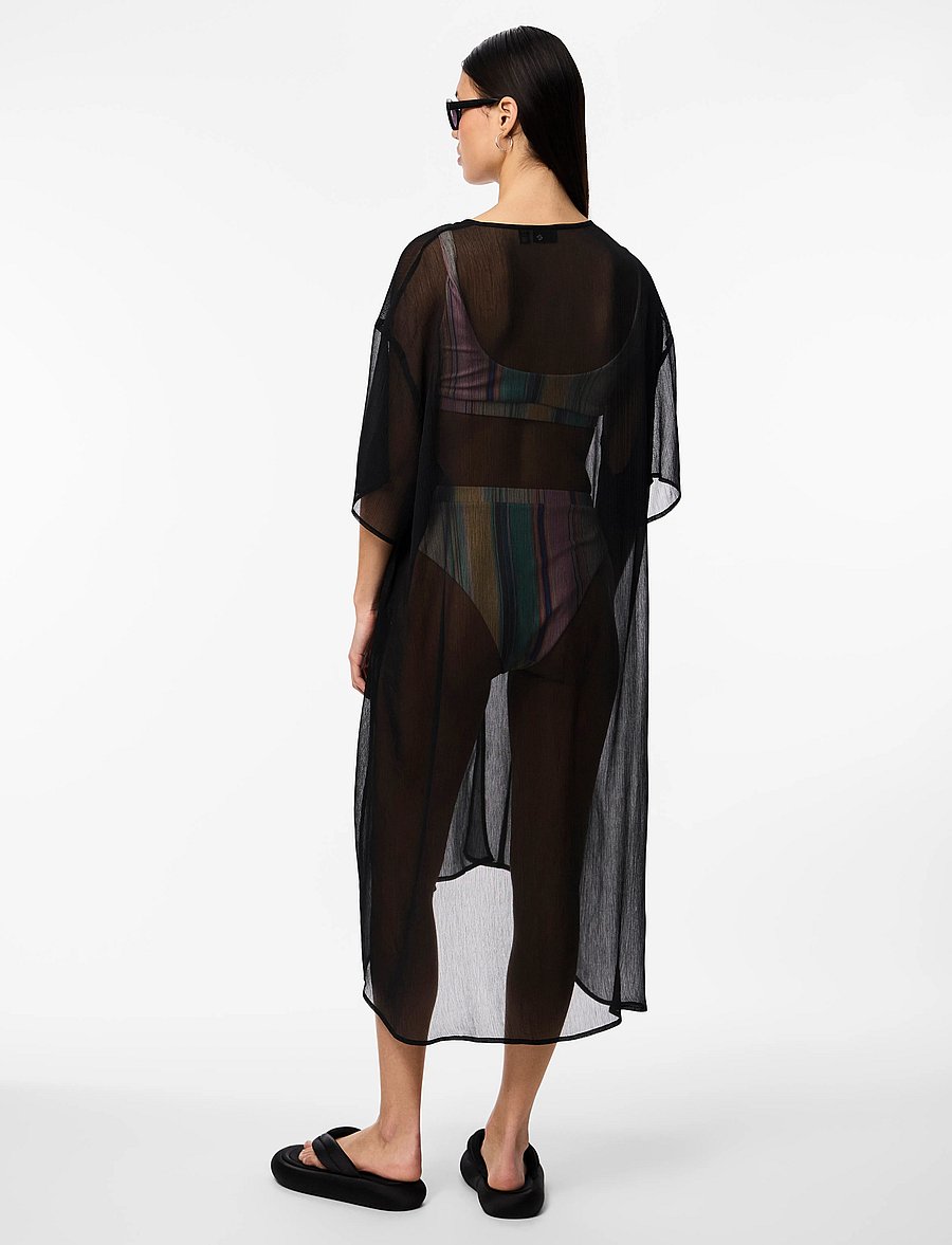 Pieces - PCATRUD KAFTAN WVN BOX BC - strandkläder - black - 3