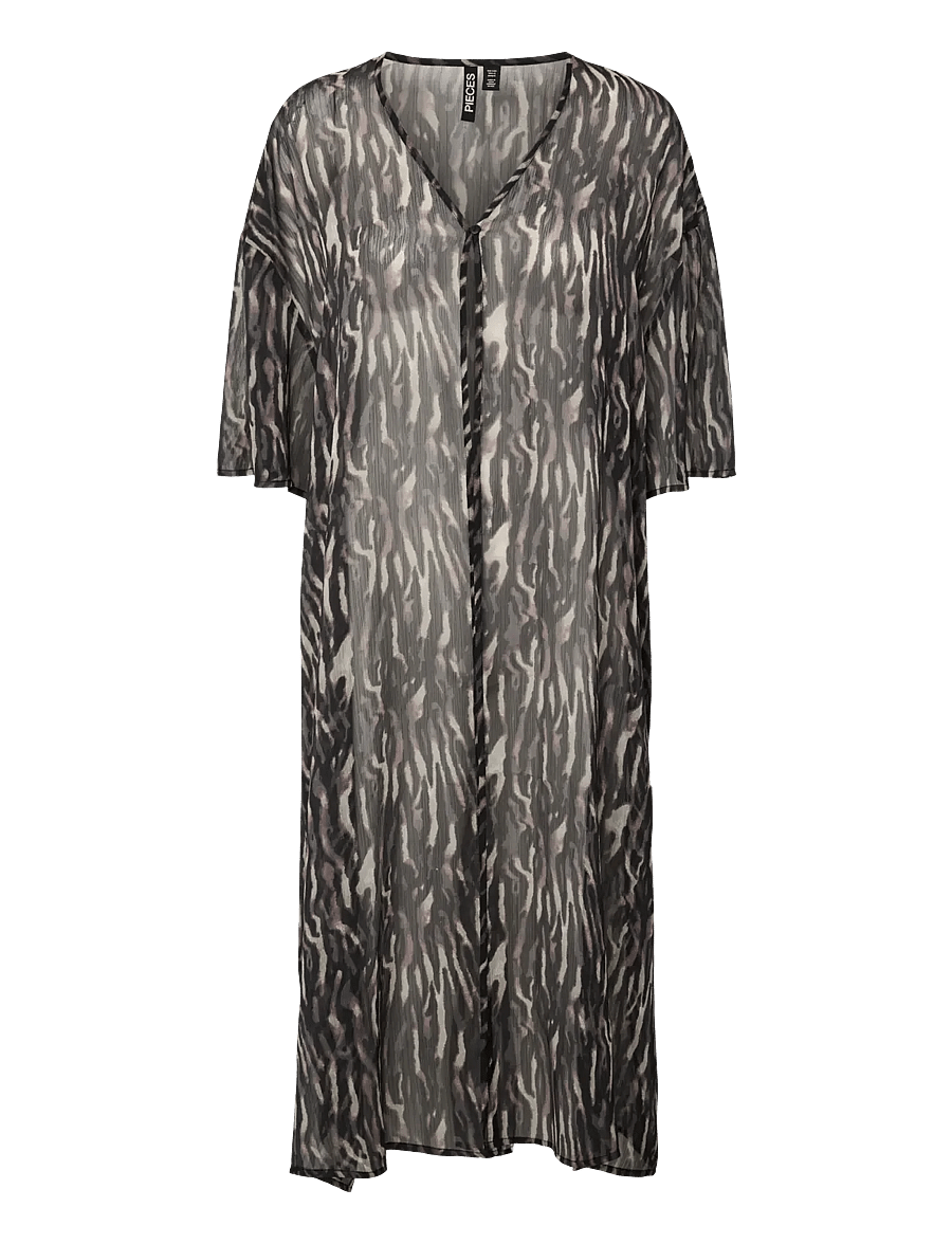 Pieces - PCATRUD KAFTAN WVN BOX BC - strandfatnaður - black - 0