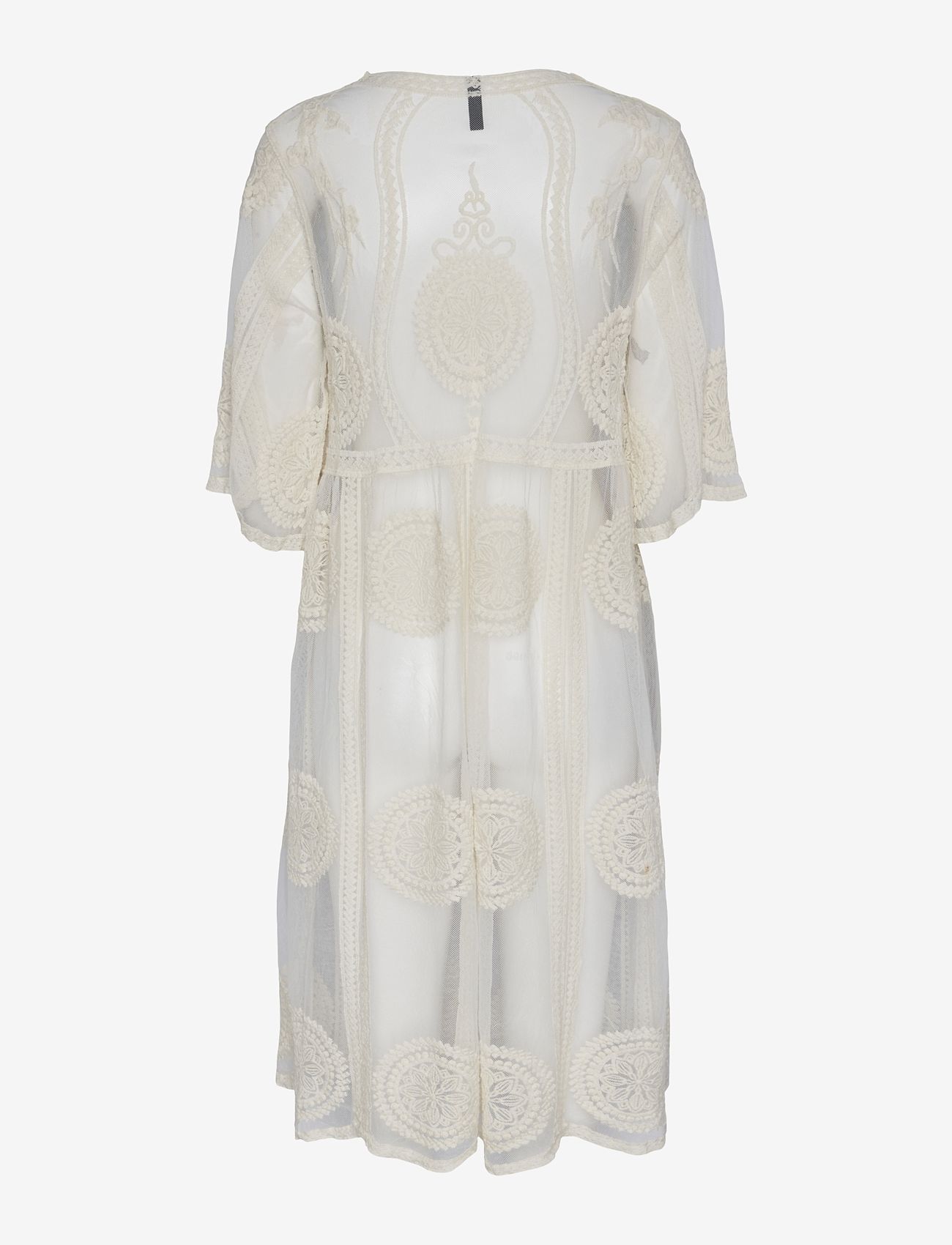Pieces - PCAIDA KAFTAN WVN - rantavaatteet - cloud dancer - 1