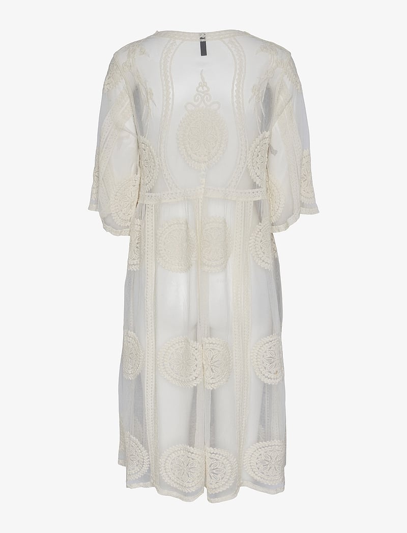 Pieces - PCAIDA KAFTAN WVN - strandmode - cloud dancer - 1