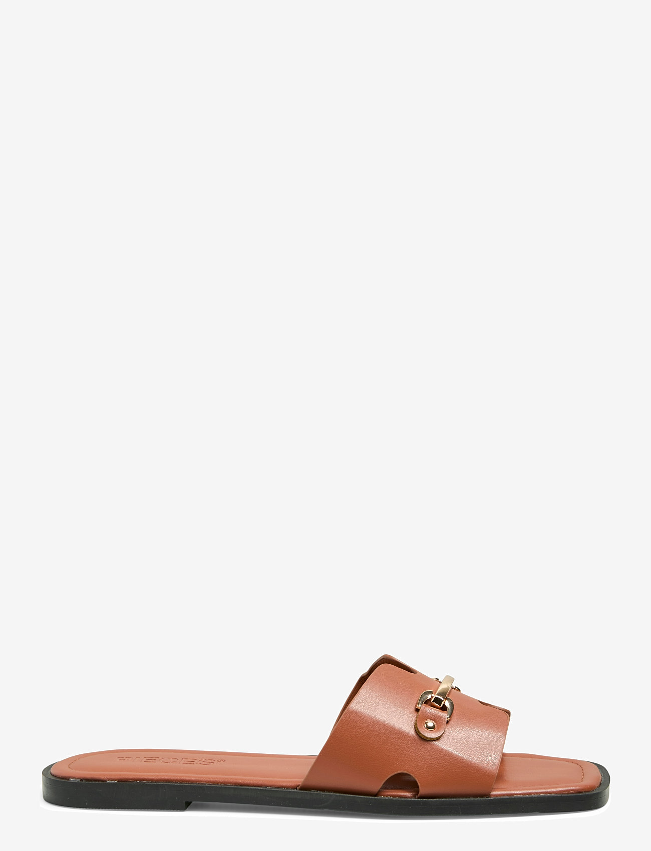 Pieces - PCMARIANNE SANDAL - flache sandalen - cognac - 2