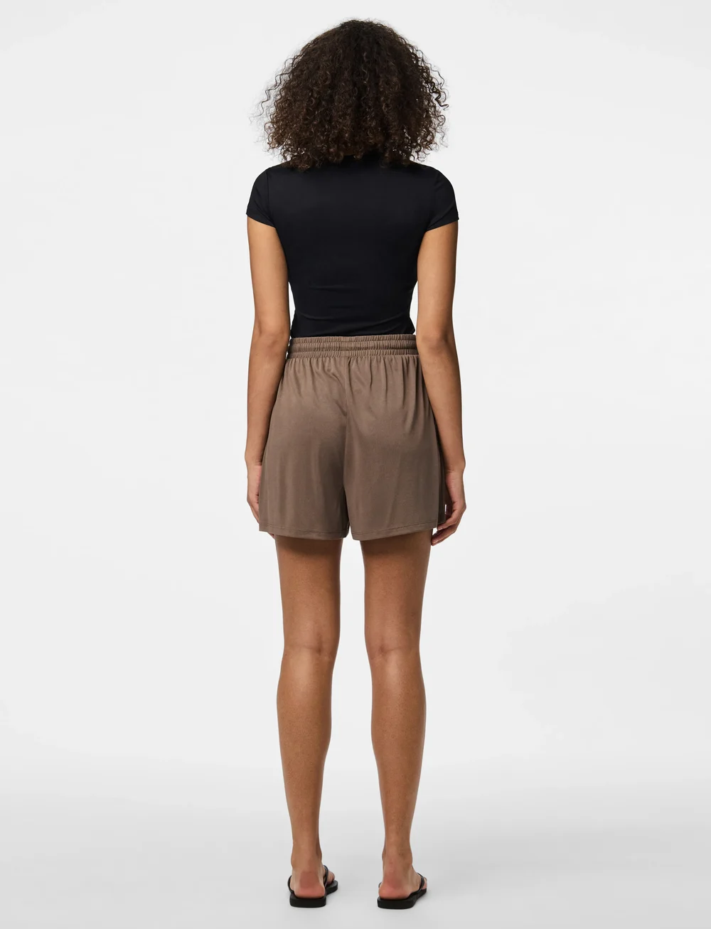 Pieces - PCANORA HW SHORTS BC - lühikesed vabaajapüksid - morel - 3