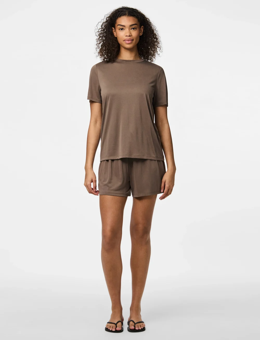 Pieces - PCANORA HW SHORTS BC - lühikesed vabaajapüksid - morel - 4