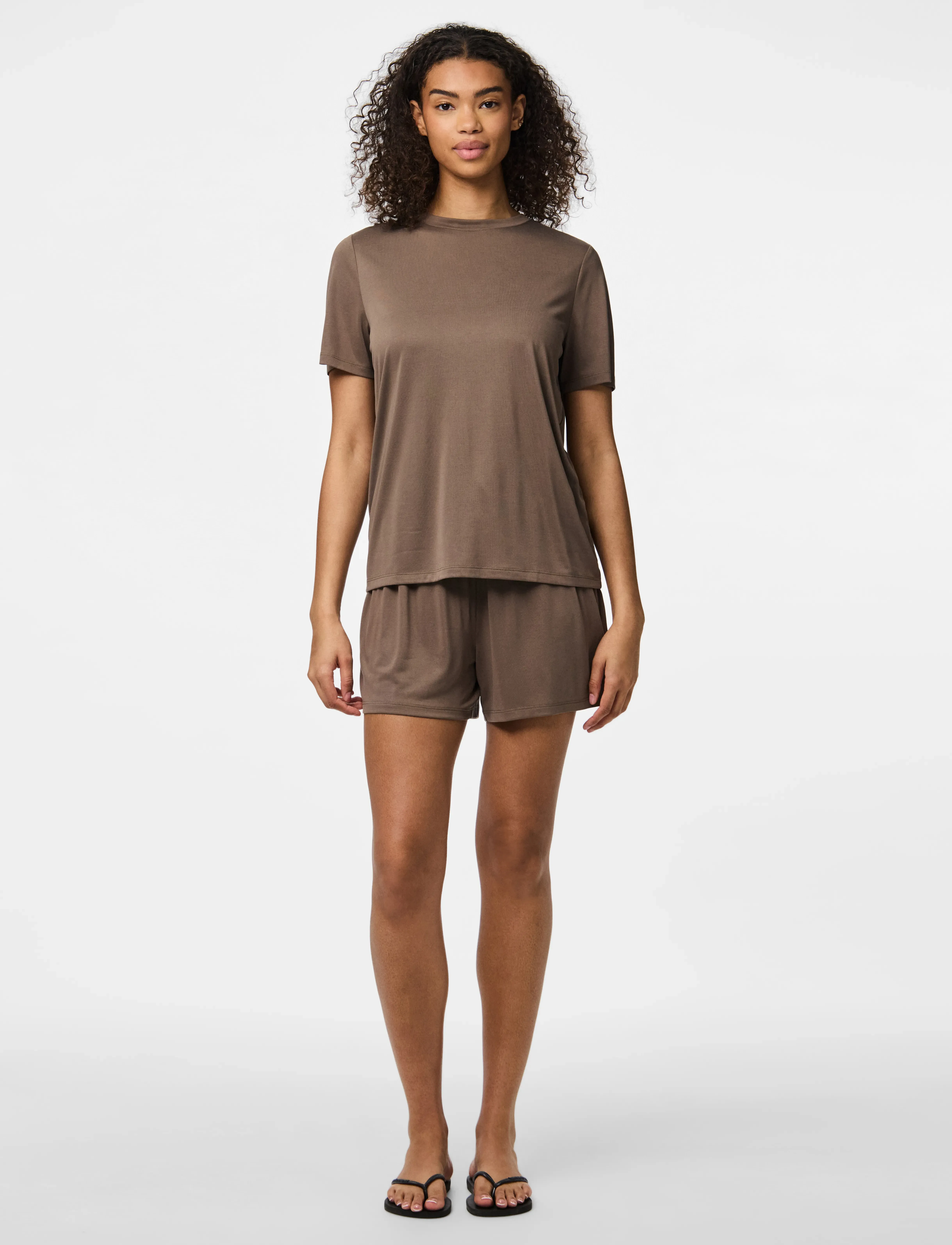 Pieces - PCANORA HW SHORTS BC - morel - 4