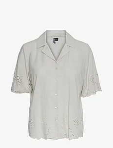PCALMINA SS EMBROIDERY SHIRT BC, Pieces