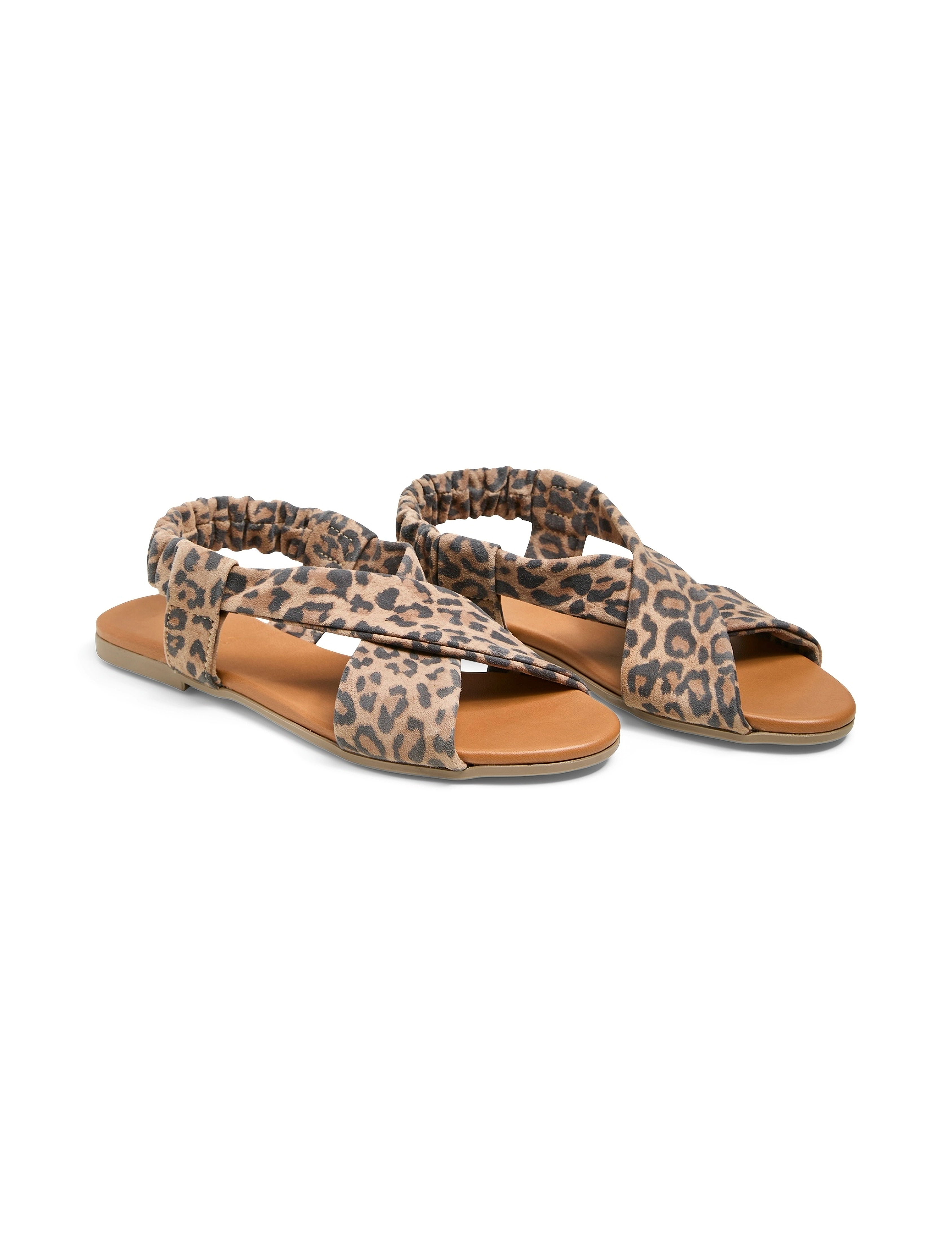 Pieces PCEMILIE SUEDE SANDAL - Sandaler - BLACK / multi