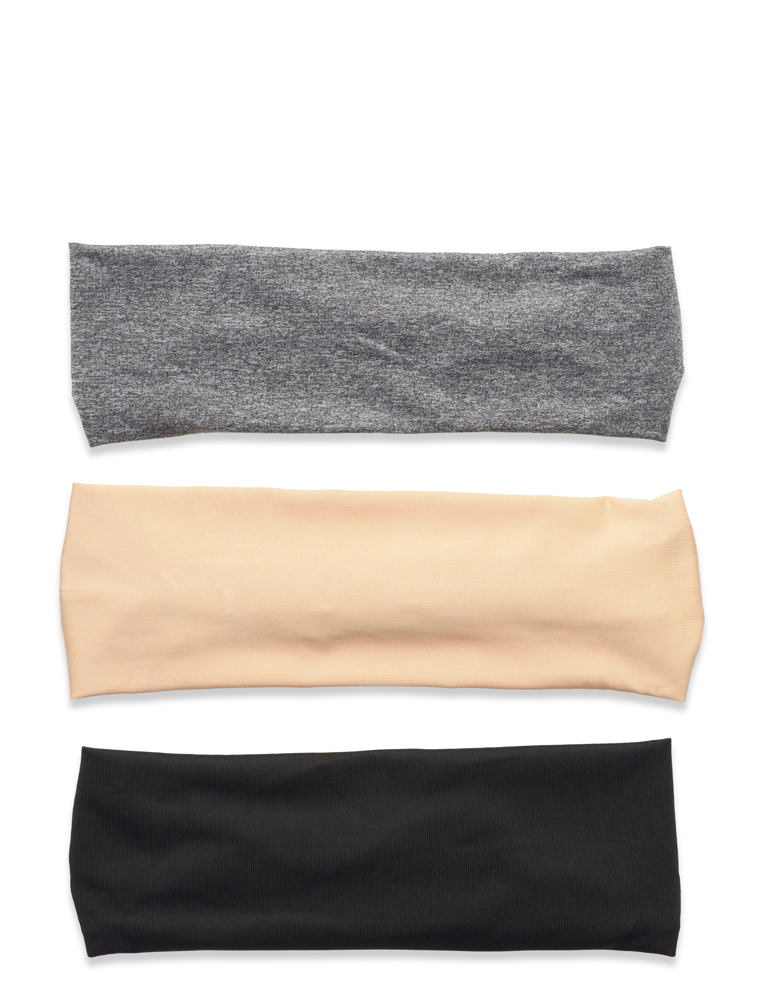 PCDENICE 3-PACK HAIRBAND D2D - LIGHT GREY MELANGE