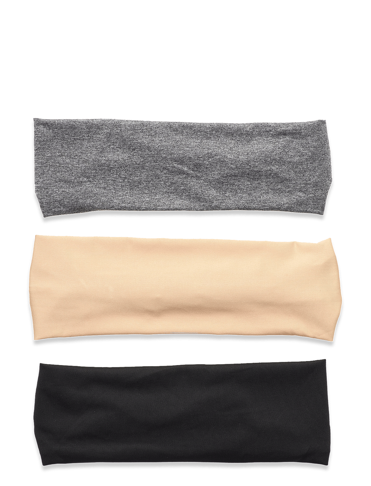 PCDENICE 3-PACK HAIRBAND D2D - LIGHT GREY MELANGE