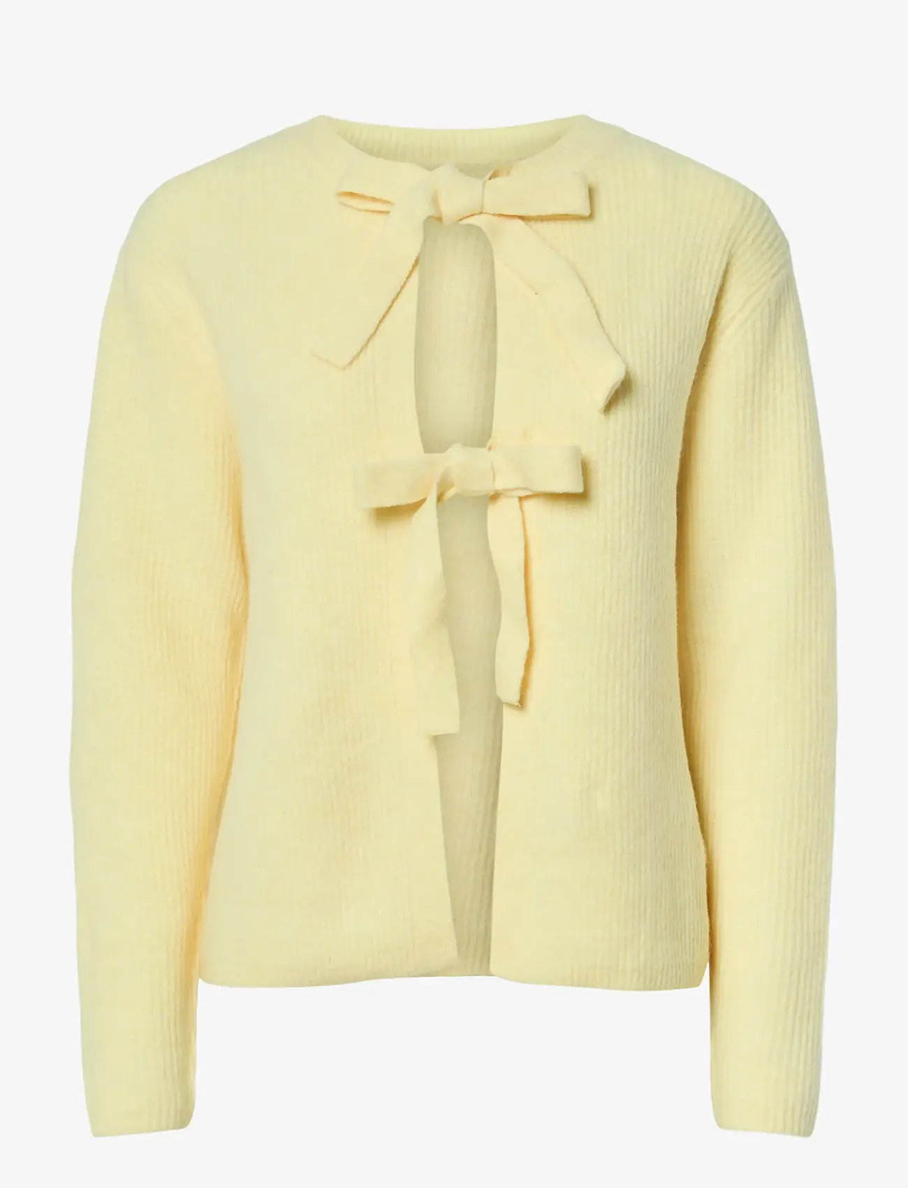 Pieces - PCSILLY LS REV TIE KNIT NOOS BC - sviitrid - pale banana - 1