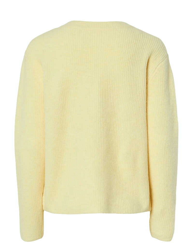 Pieces - PCSILLY LS REV TIE KNIT NOOS BC - pullover - pale banana - 2