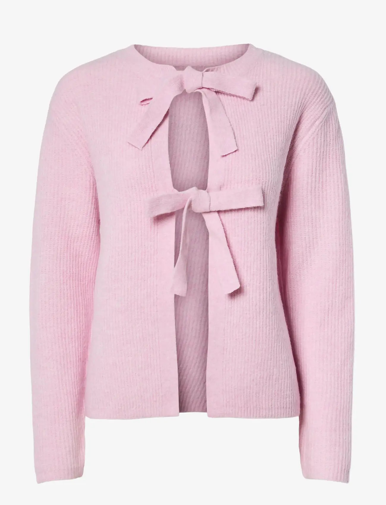 Pieces - PCSILLY LS REV TIE KNIT NOOS BC - pullover - roseate spoonbill - 1