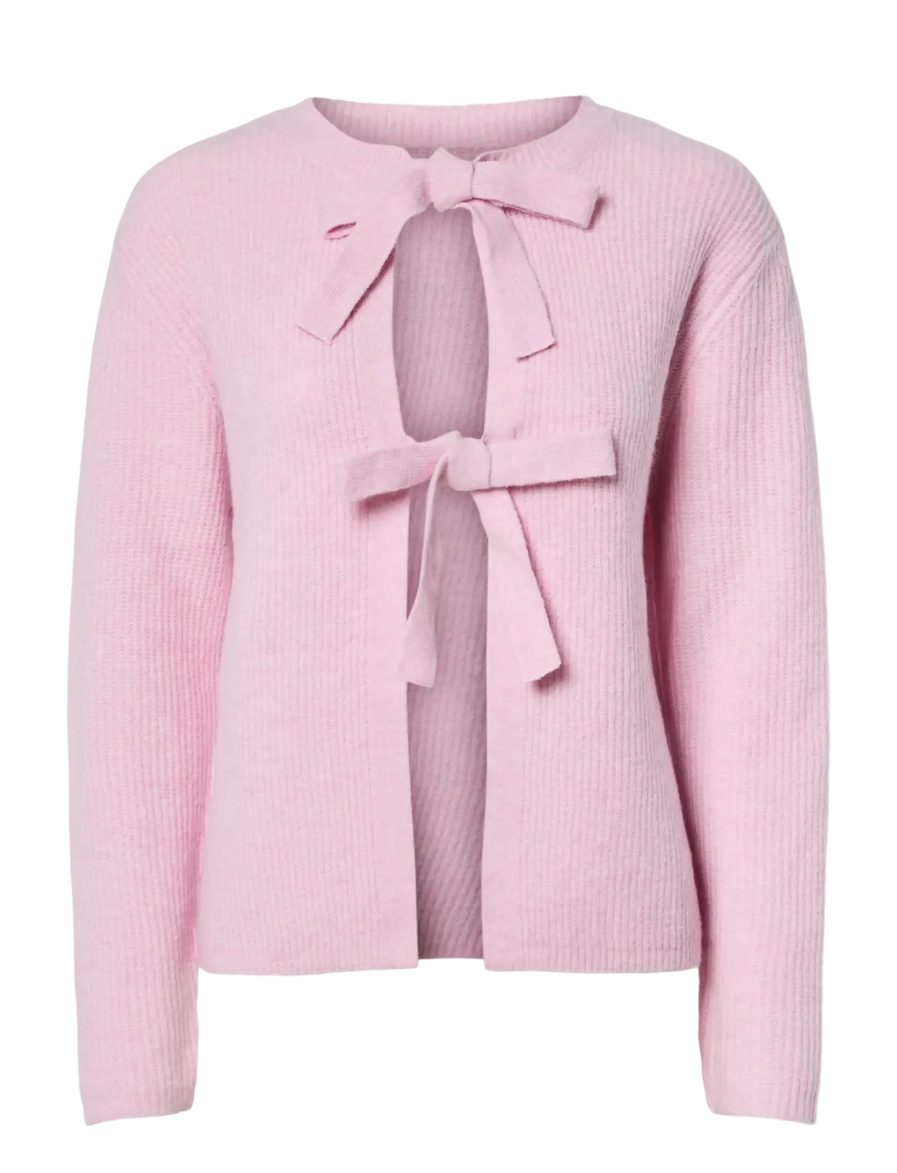 Pieces PCSILLY LS REV TIE KNIT NOOS BC - Kudumid - ROSEATE SPOONBILL / pink/rose