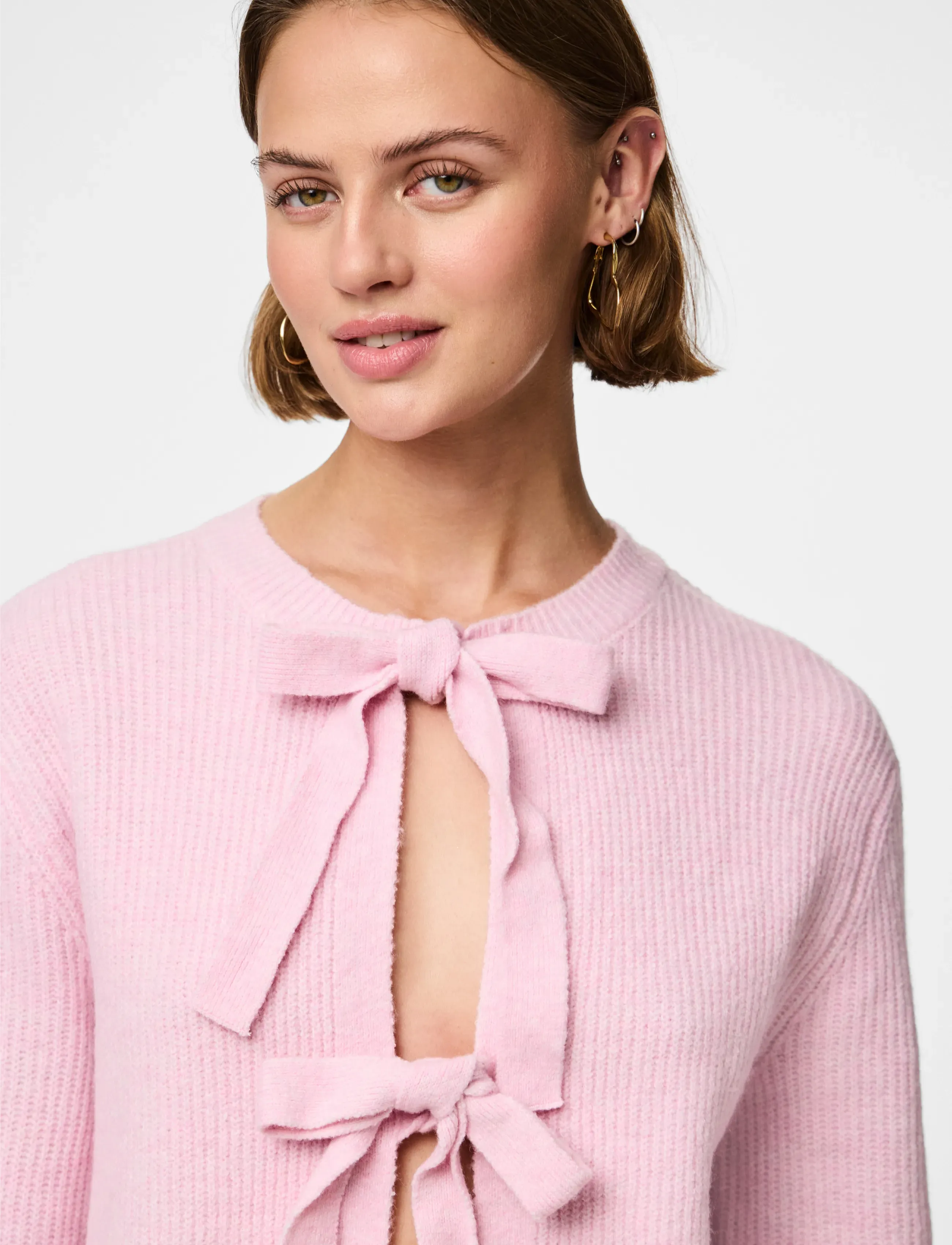 Pcsilly Ls Rev Tie Knit Noos Bc 3