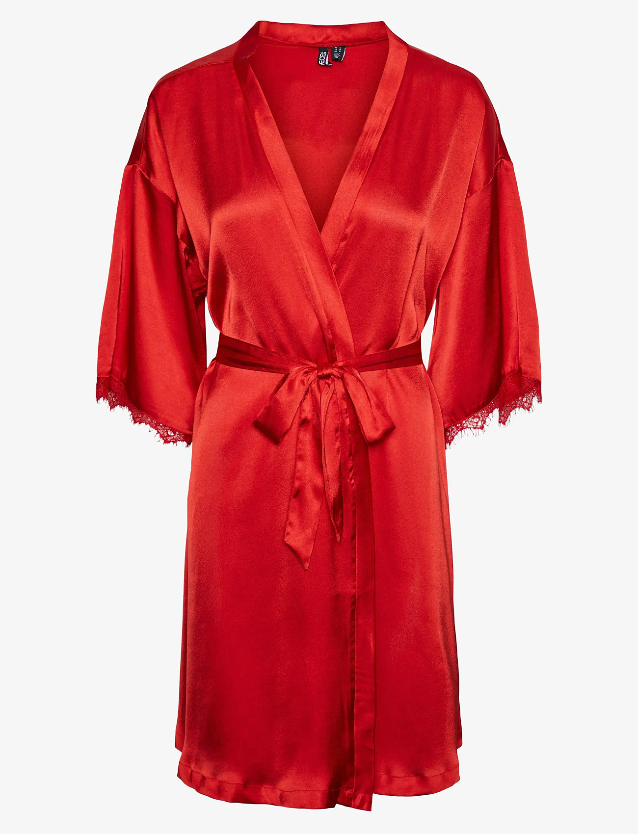 Pieces - PCANOVI 3/4 SATIN NIGHT KIMONO - kimonos - salsa - 1