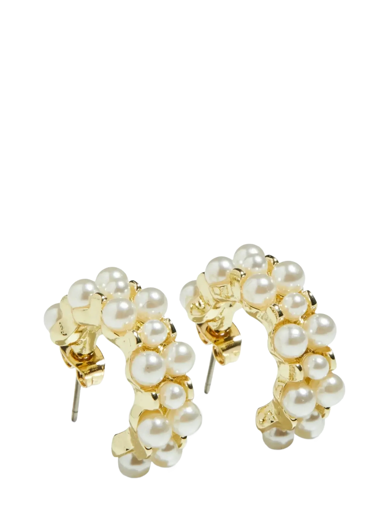 Pieces FPKIKKAI HOOP EARRINGS PLATED - Earrings - GOLD COLOUR / gold