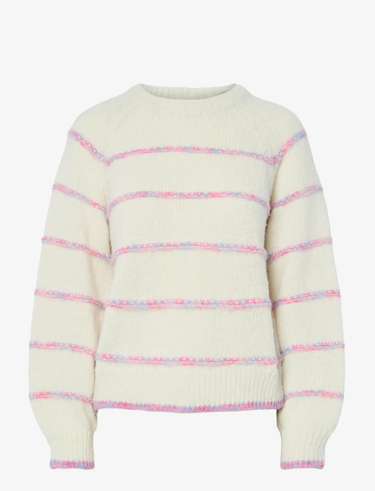 Pieces - PCNELIA LS O-NECK KNIT NOOS BC - pullover - birch - 1
