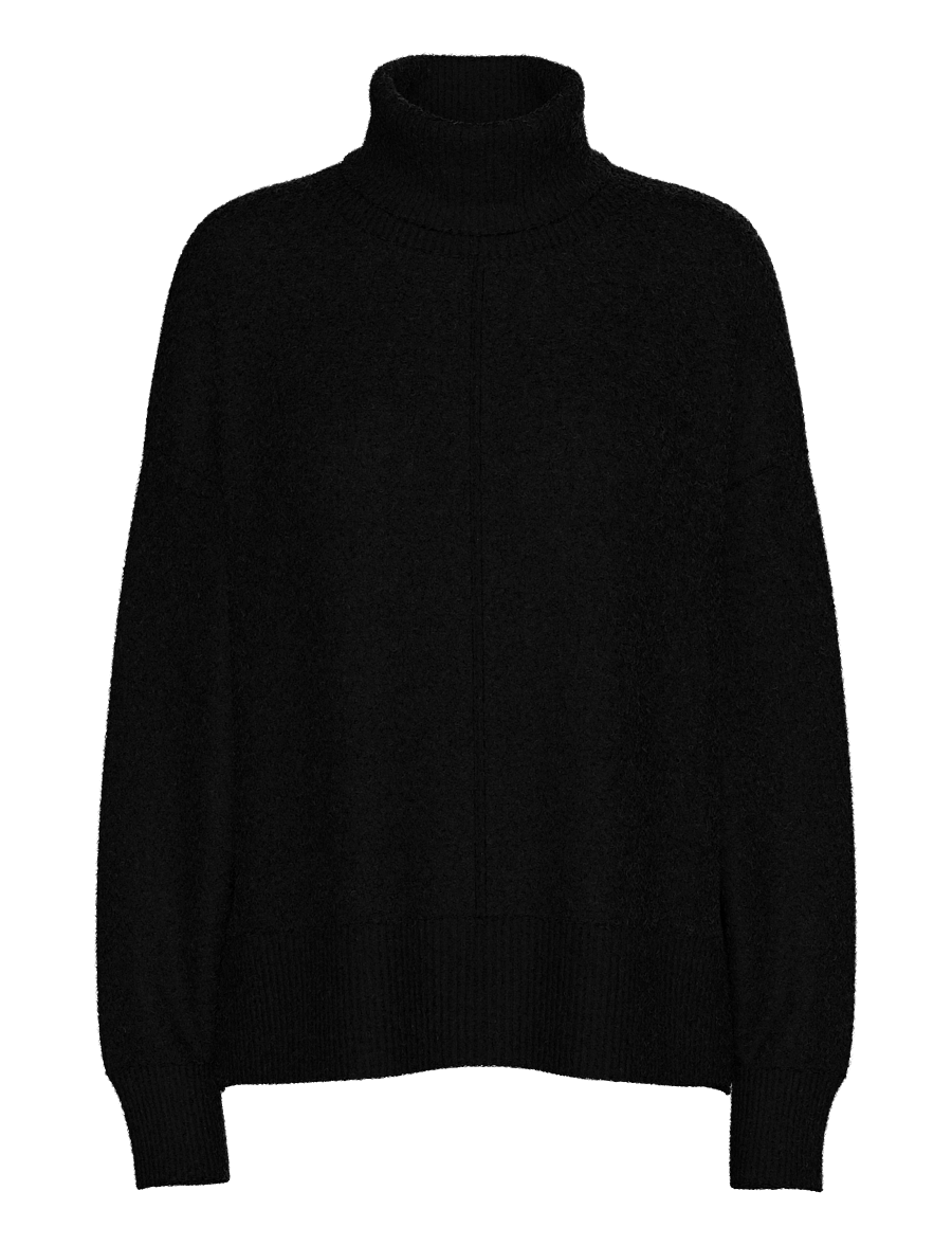 Pieces - PCMALOU LS ROLLNECK KNIT NOOS BC - black - 1
