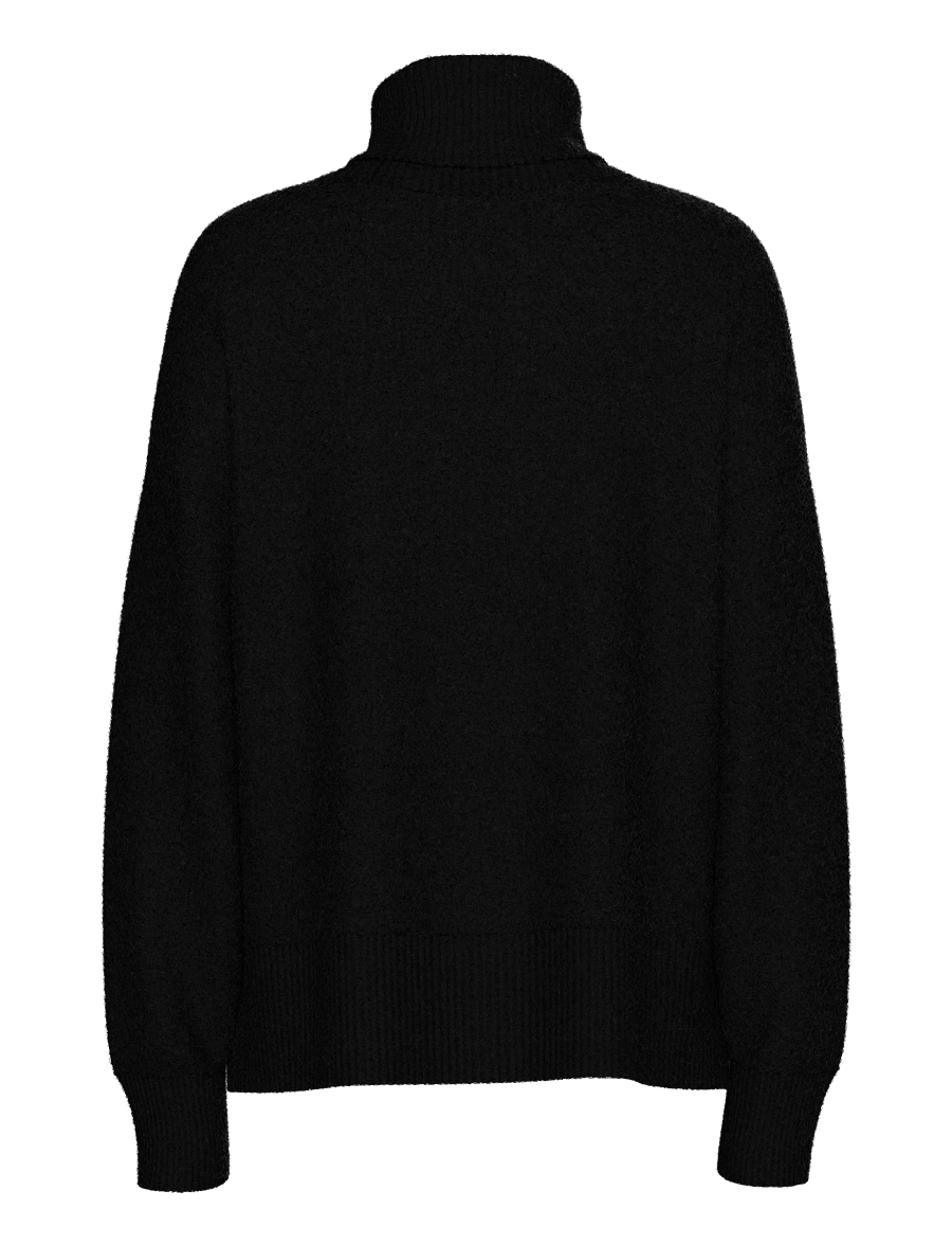 Pieces - PCMALOU LS ROLLNECK KNIT NOOS BC - black - 2