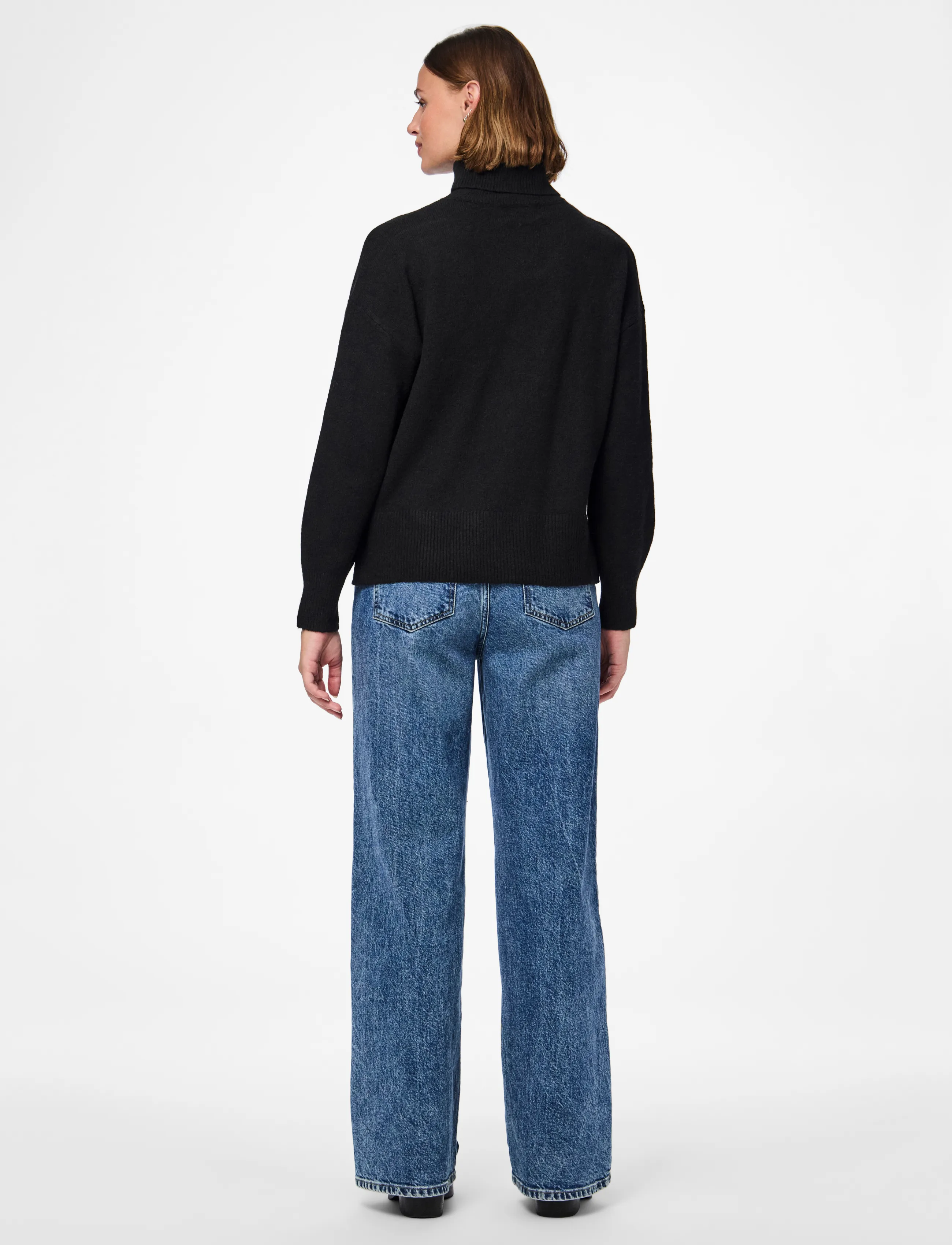 Pieces - PCMALOU LS ROLLNECK KNIT NOOS BC - black - 3