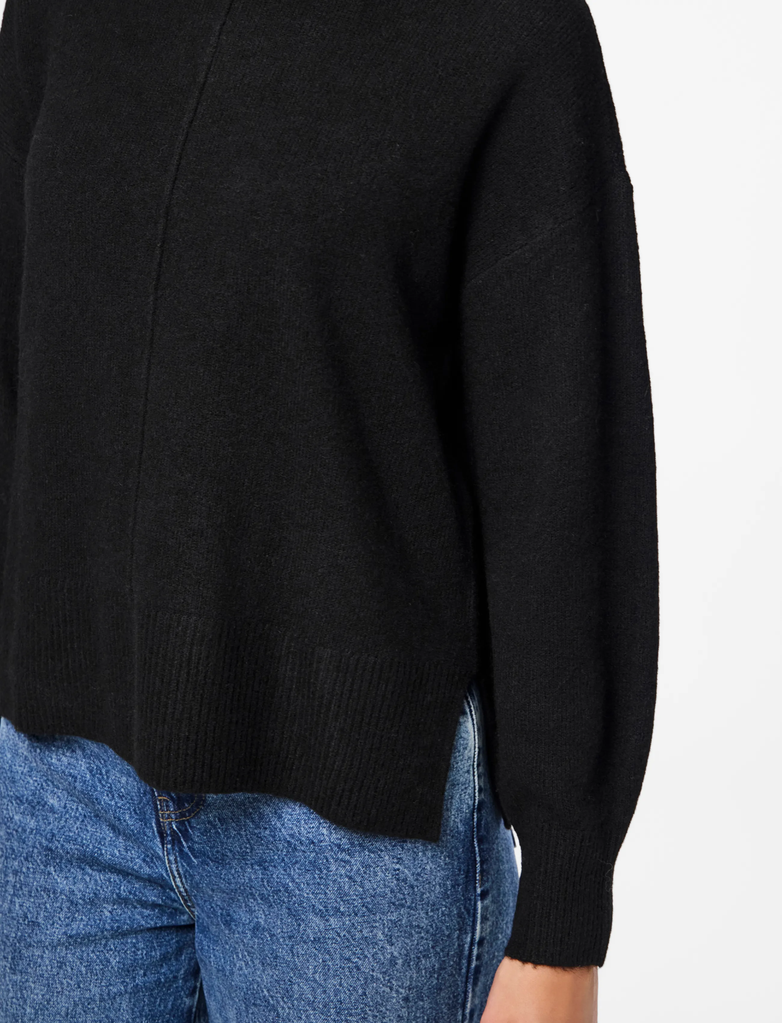 Pieces - PCMALOU LS ROLLNECK KNIT NOOS BC - black - 5
