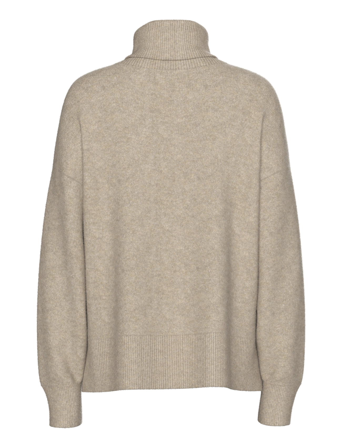 Pieces - PCMALOU LS ROLLNECK KNIT NOOS BC - taupe gray - 2