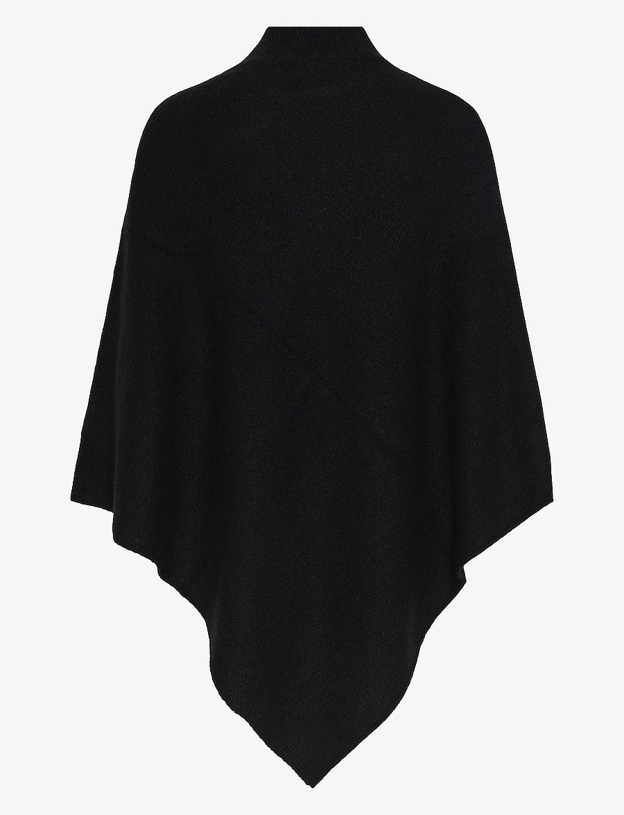 Pieces - PCFORTUNA HIGH NECK PONCHO NOOS BC - black - 1