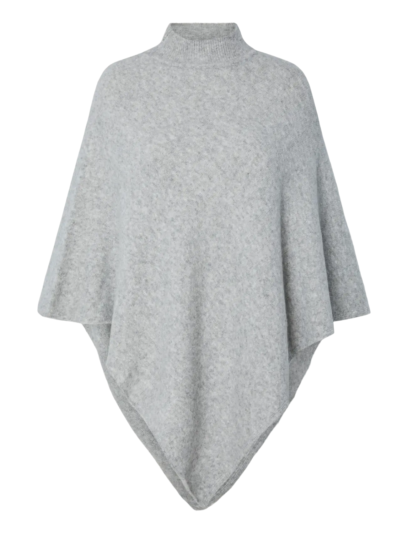 Pieces PCFORTUNA HIGH NECK PONCHO NOOS BC - Riided - MEDIUM GREY MELANGE / grey