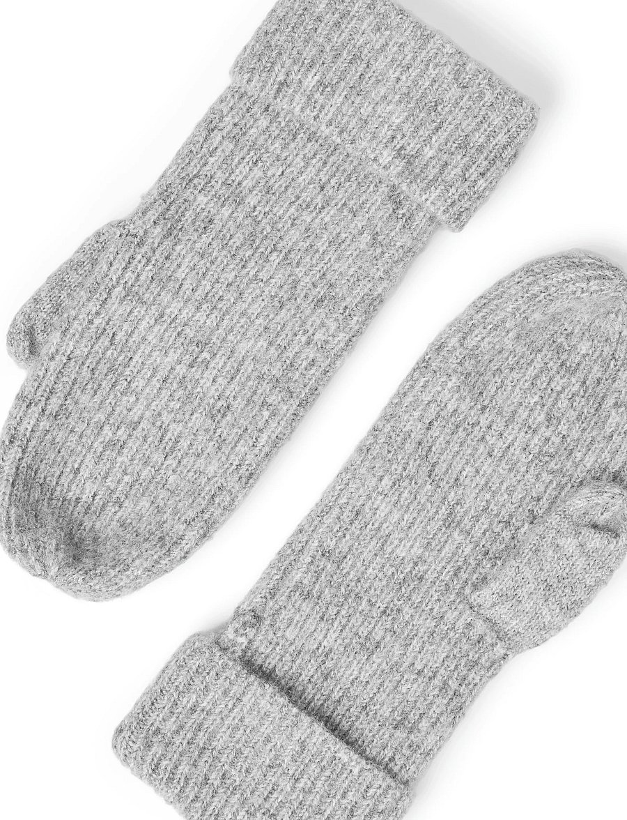 Pieces - PCMOELLA MITTENS NOOS BC - kashmir - medium grey melange - 2