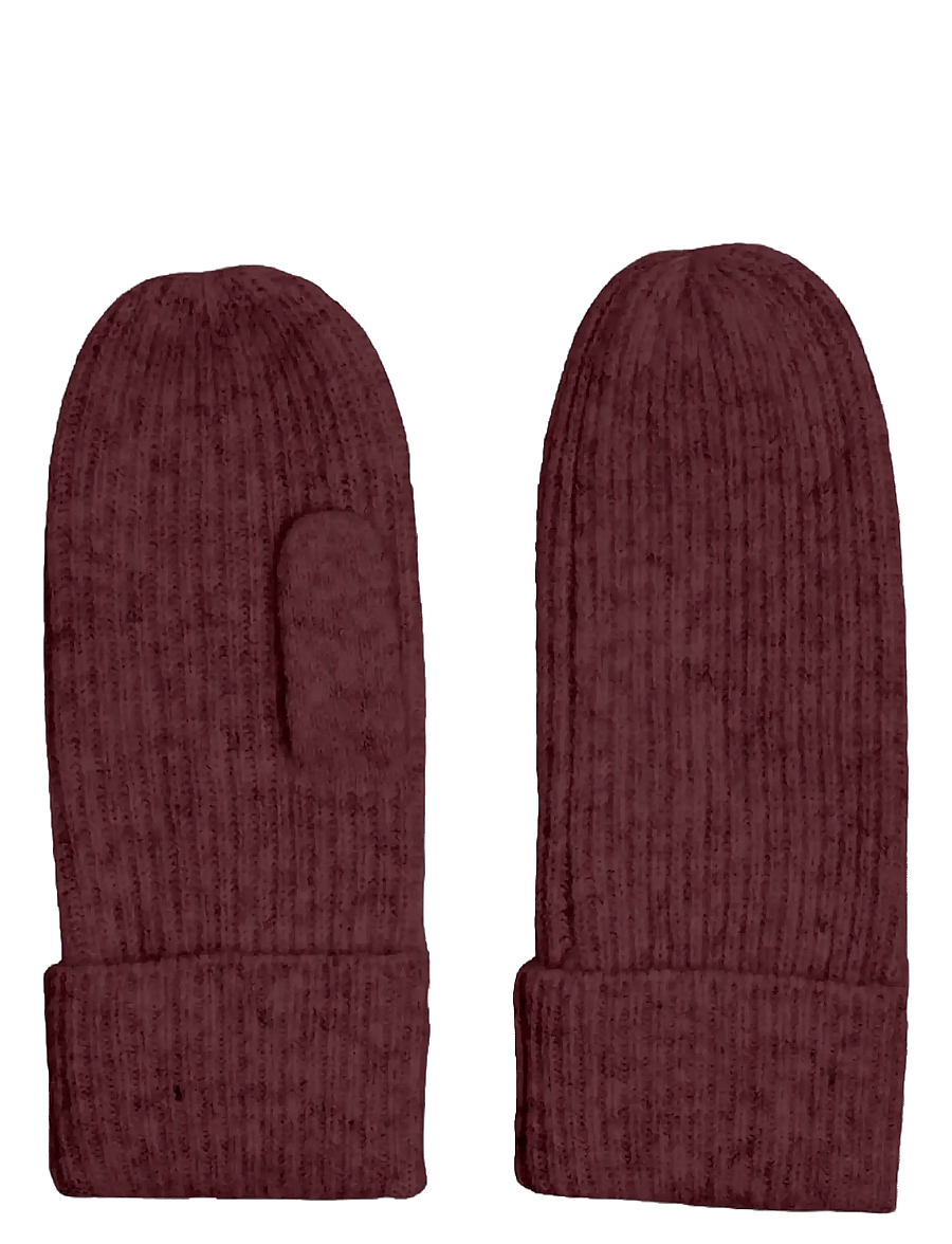 Pieces - PCMOELLA MITTENS NOOS BC - kaschmir - tawny port - 0