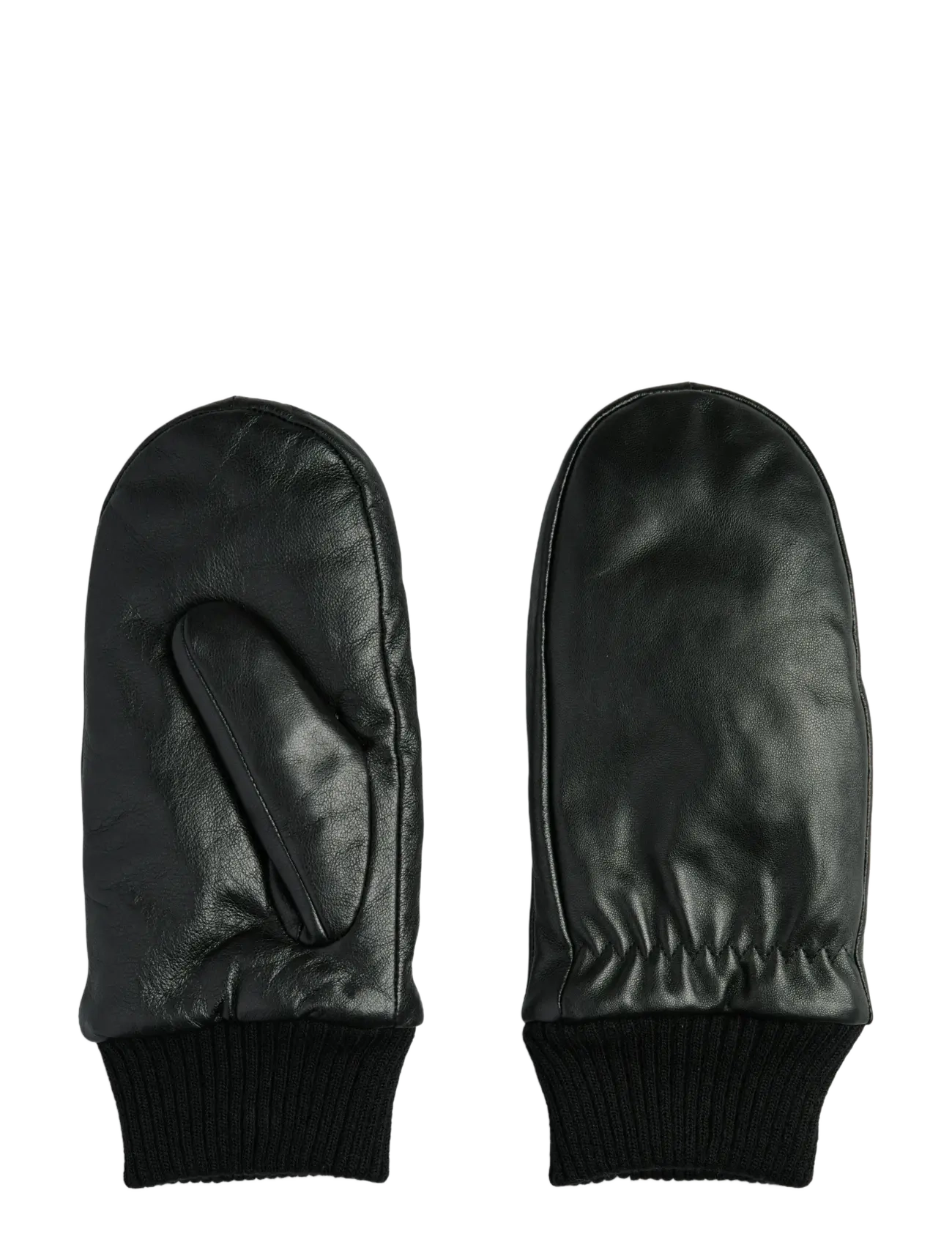 Pieces PCNELLIE NEW LEATHER MITTENS NOOS - Lapaset - BLACK / black