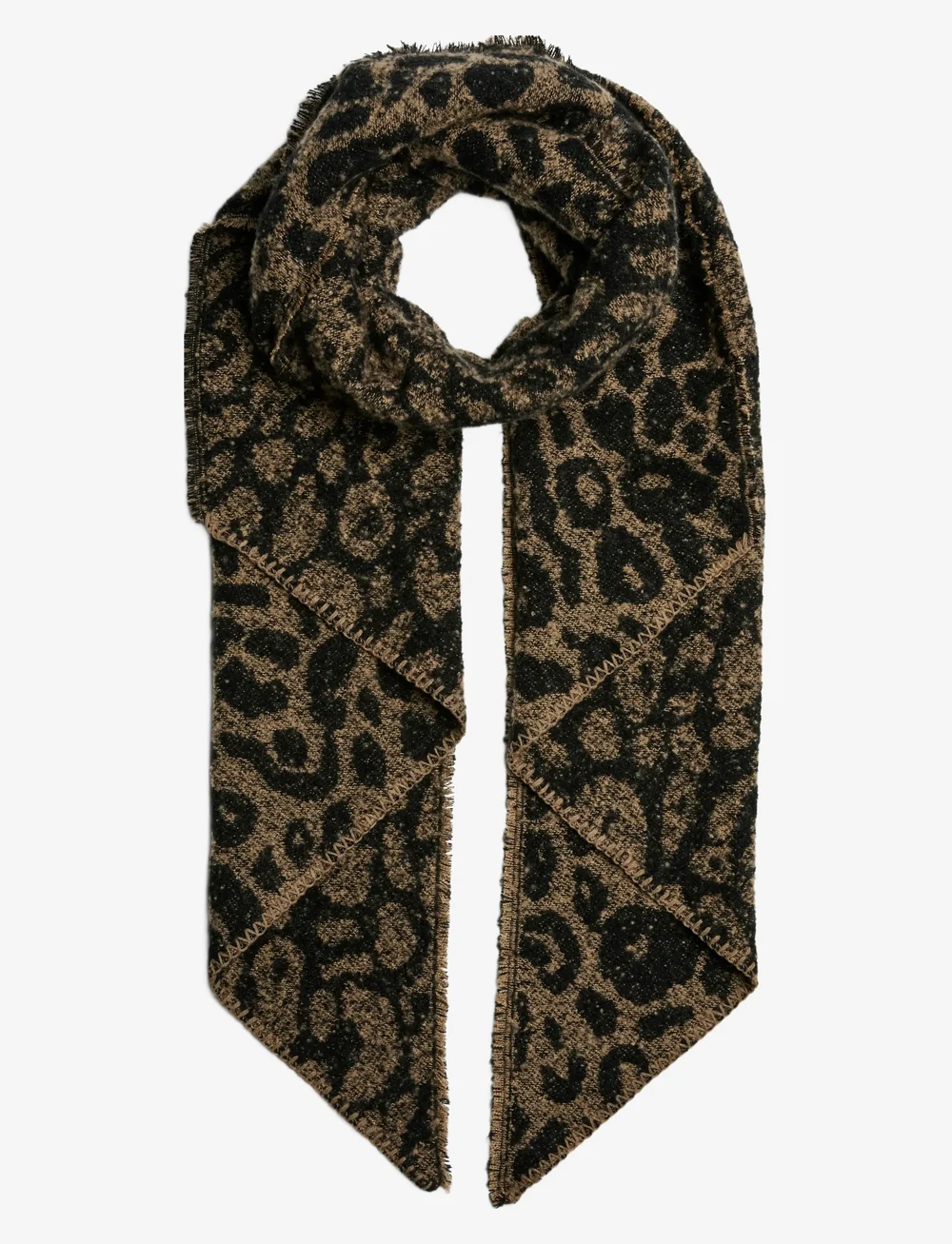 Pieces - PCPYRON LONG ANIMAL SCARF NOOS BC - winterschals - tigers eye - 0