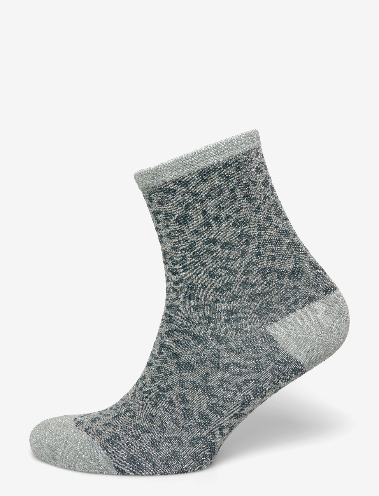 Pieces - PCSEBBY GLITTER LONG AOP SOCKS NOOS BC - crew-socken - castor gray - 0