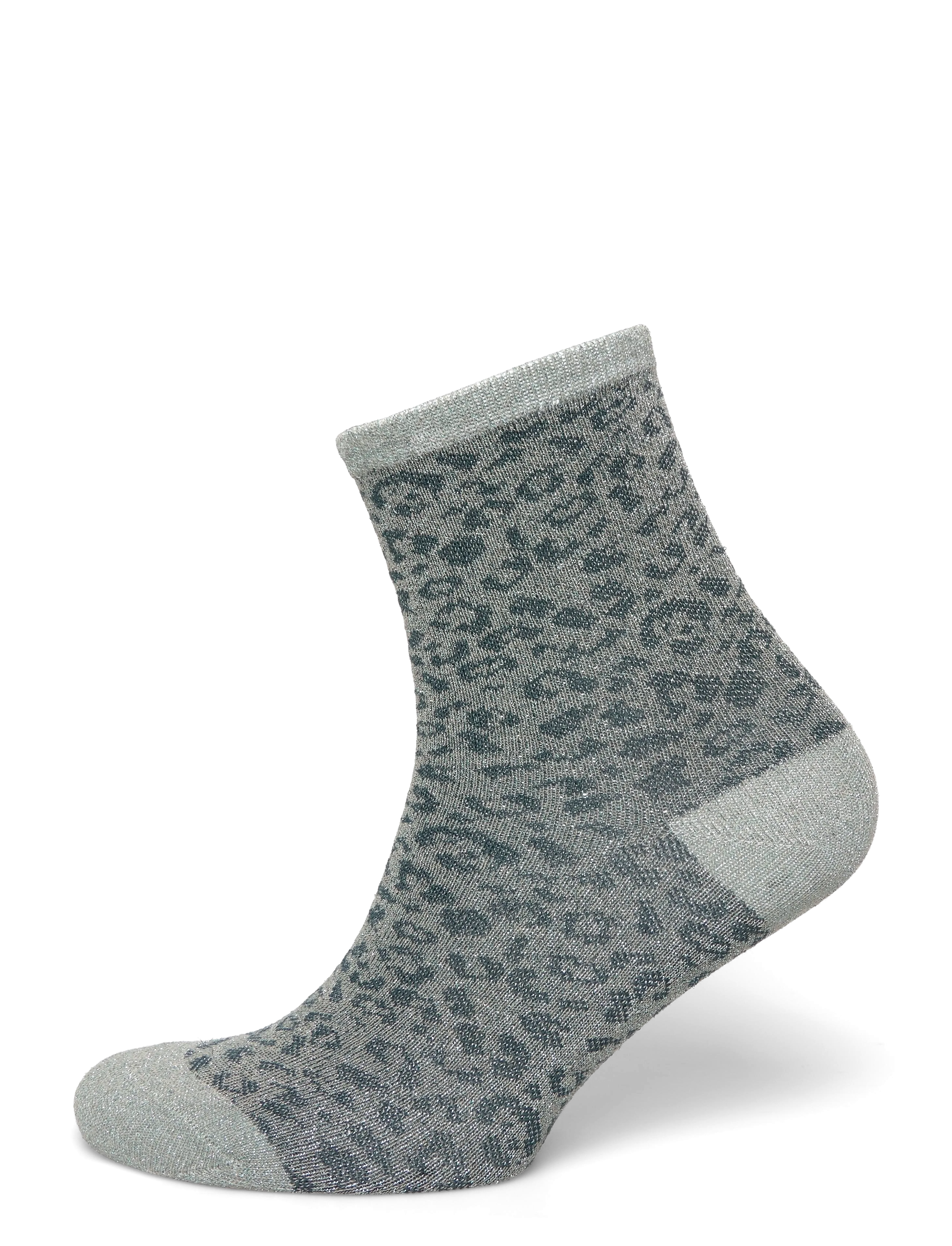 Pieces PCSEBBY GLITTER LONG AOP SOCKS NOOS BC - Undertøj - CASTOR GRAY / grey