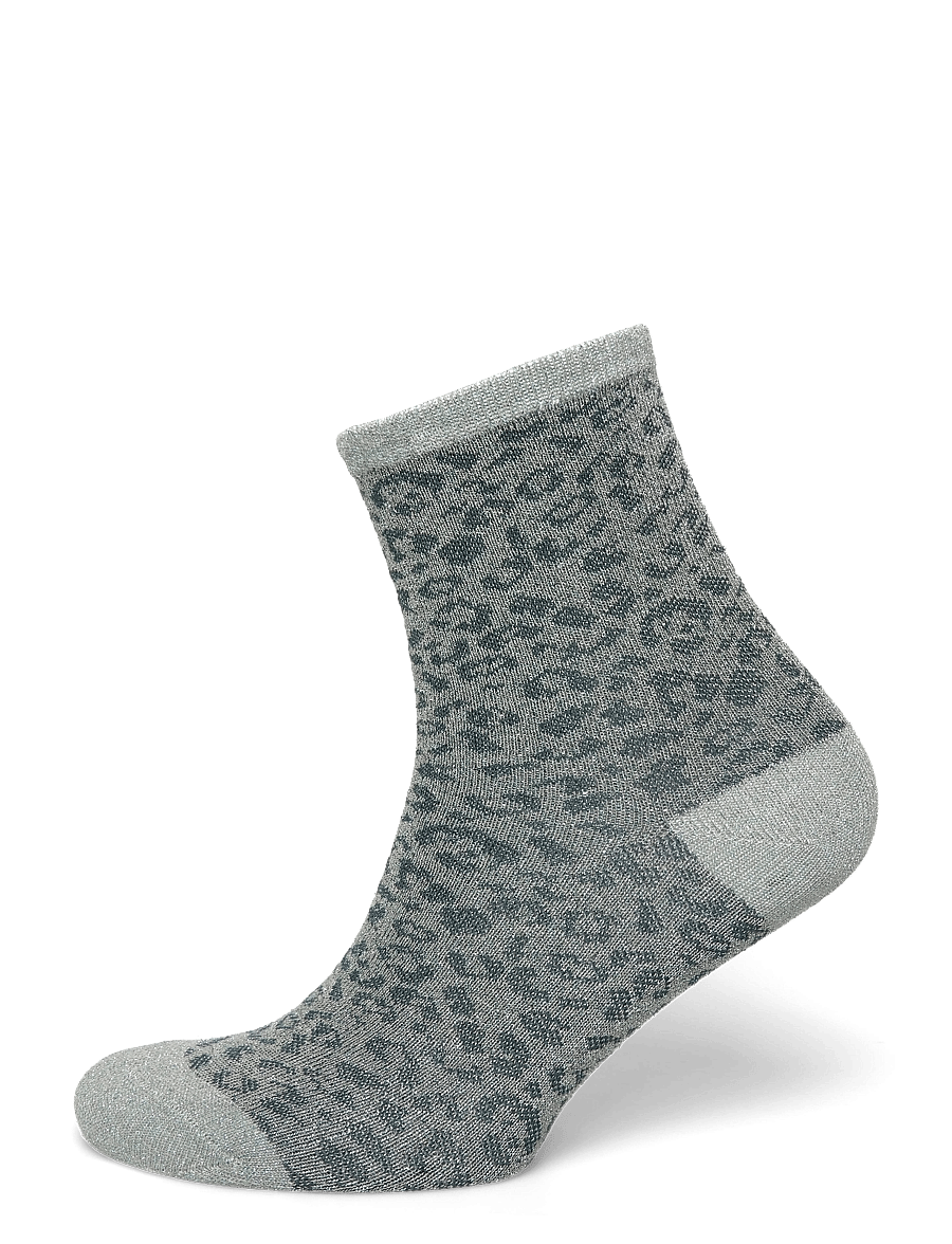 Pieces - PCSEBBY GLITTER LONG AOP SOCKS NOOS BC - normale socken - castor gray - 0