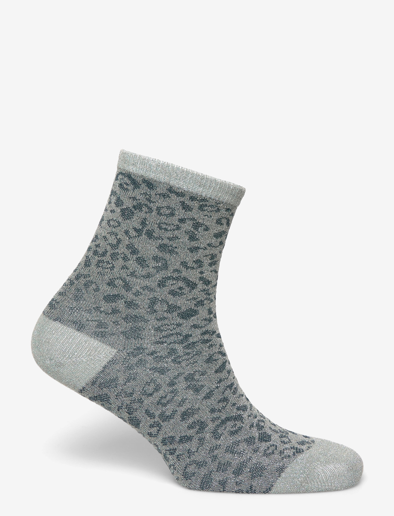 Pieces - PCSEBBY GLITTER LONG AOP SOCKS NOOS BC - crew-socken - castor gray - 1