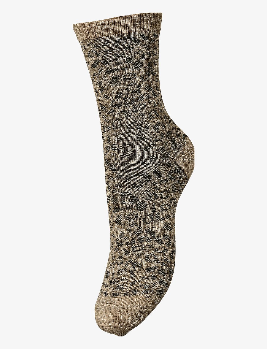 Pieces - PCSEBBY GLITTER LONG AOP SOCKS NOOS BC - normale socken - fossil - 0