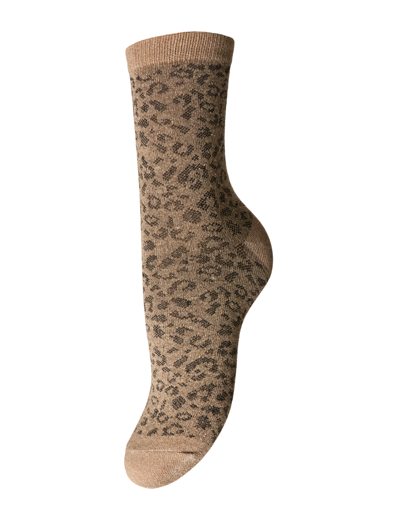 Pieces PCSEBBY GLITTER LONG AOP SOCKS NOOS BC - Strømper - FOSSIL / green