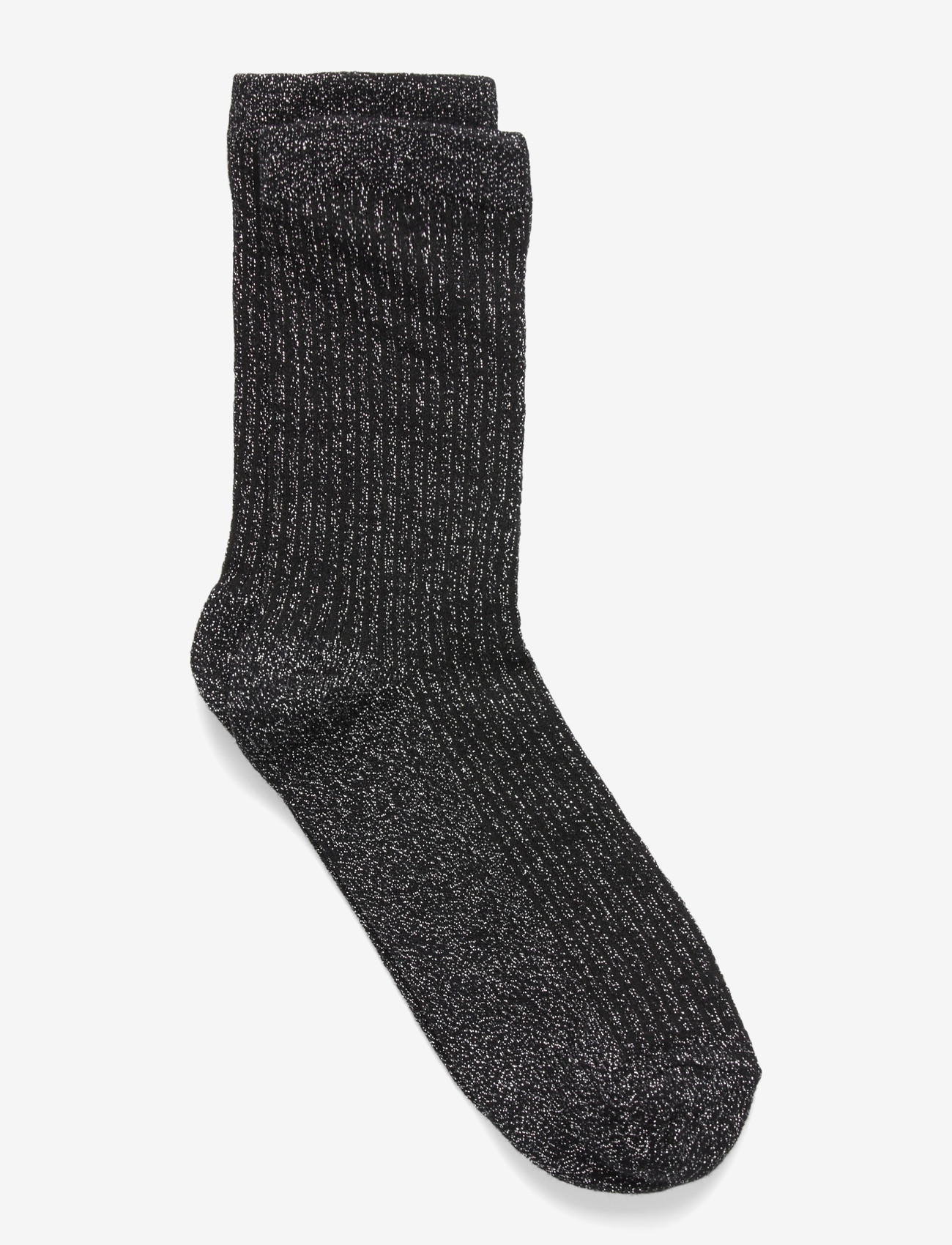 Pieces - PCSEBBY GLITTER LONG STRIPE SOCK NOOS BC - almindelige strømper - black - 0