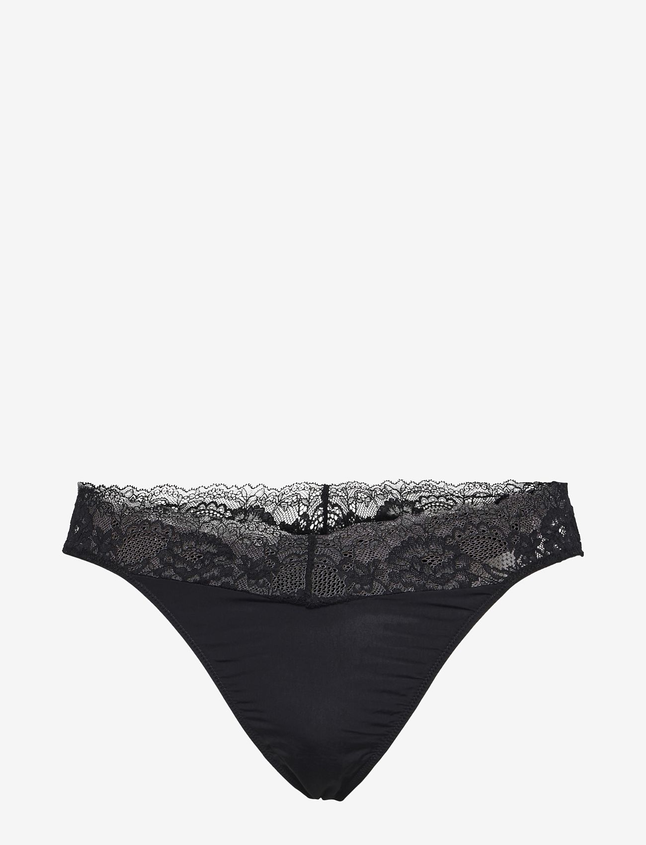 Pieces - PCMILEY LACE THONG 2-PACK NOOS - black - 0