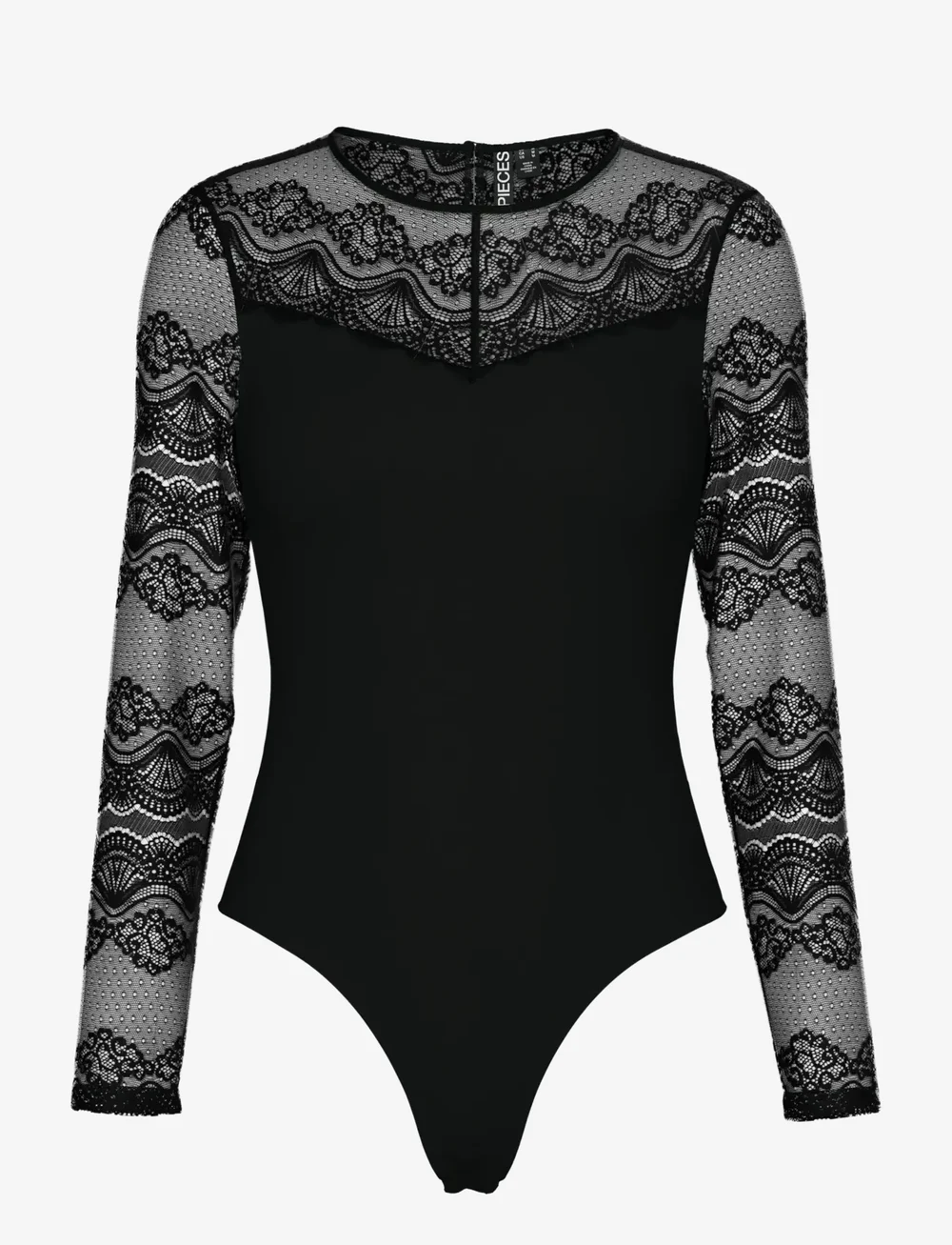Pieces - PCSINNA LS BODYSTOCKING NOOS - speciella tillfällen - black - 1