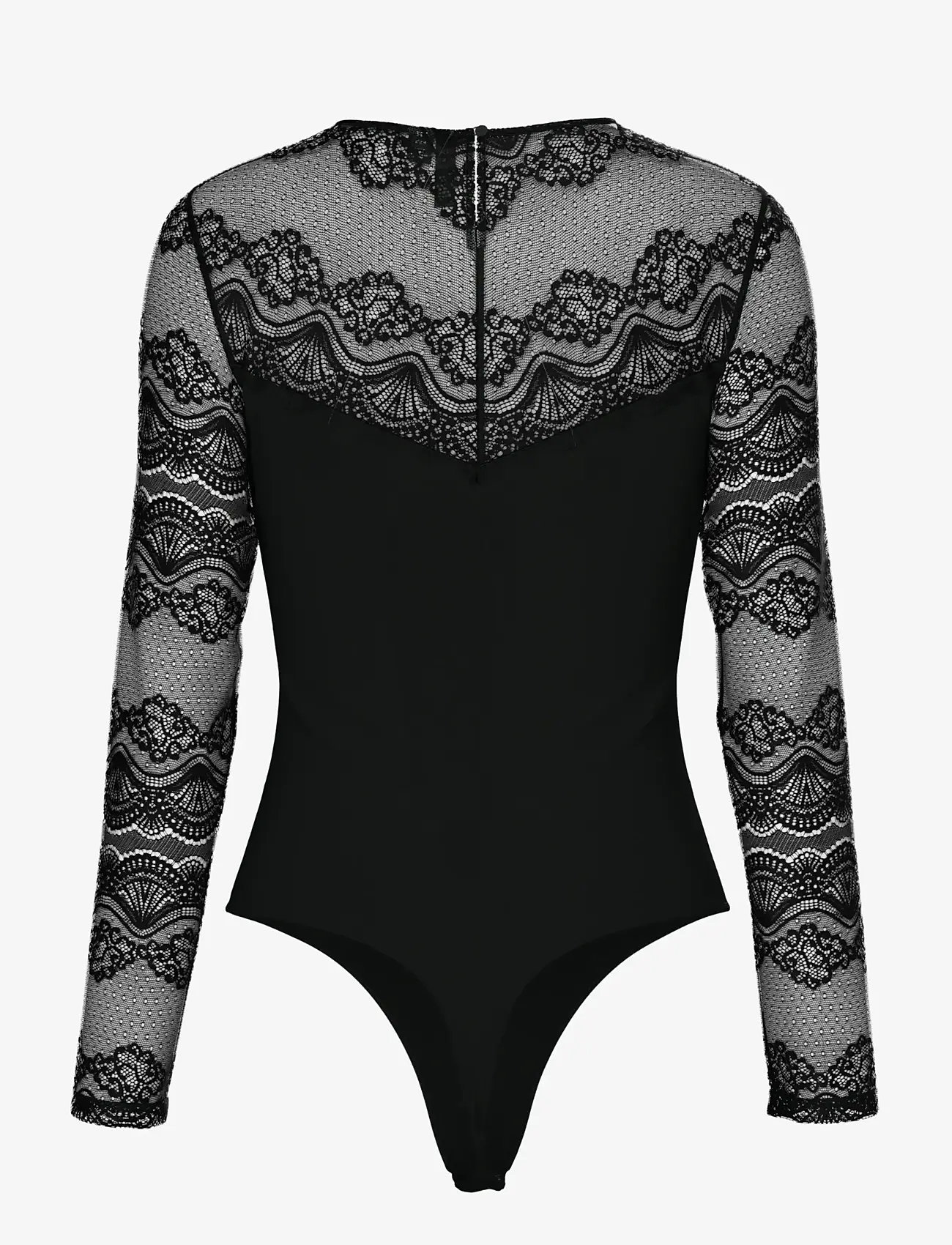 Pieces - PCSINNA LS BODYSTOCKING NOOS - speciella tillfällen - black - 2