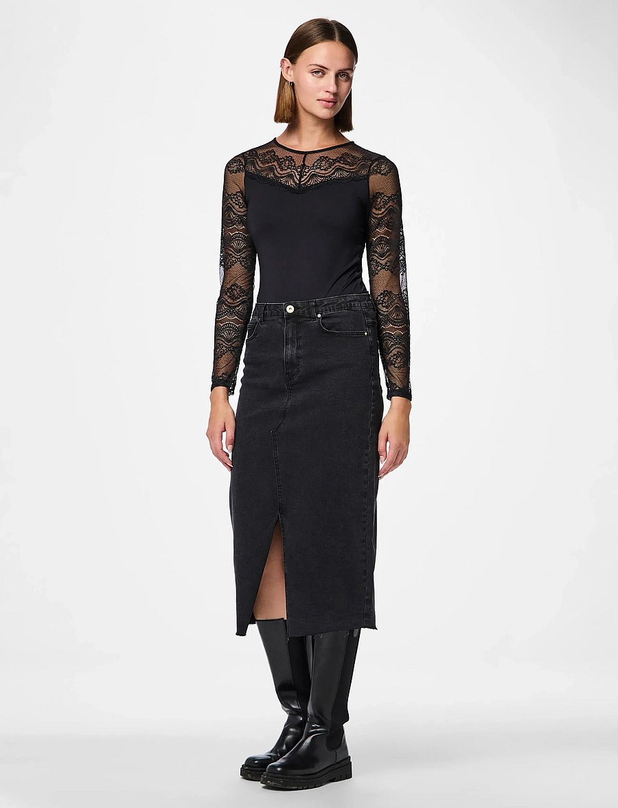 Pieces - PCSINNA LS BODYSTOCKING - special occasions - black - 4