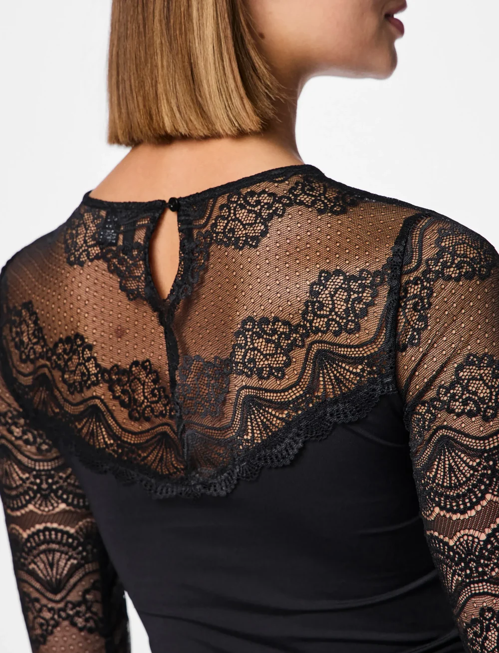 Pieces - PCSINNA LS BODYSTOCKING NOOS - speciella tillfällen - black - 5